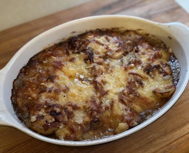 Tartiflette (Potato Onion Bacon and Cheese Casserole)